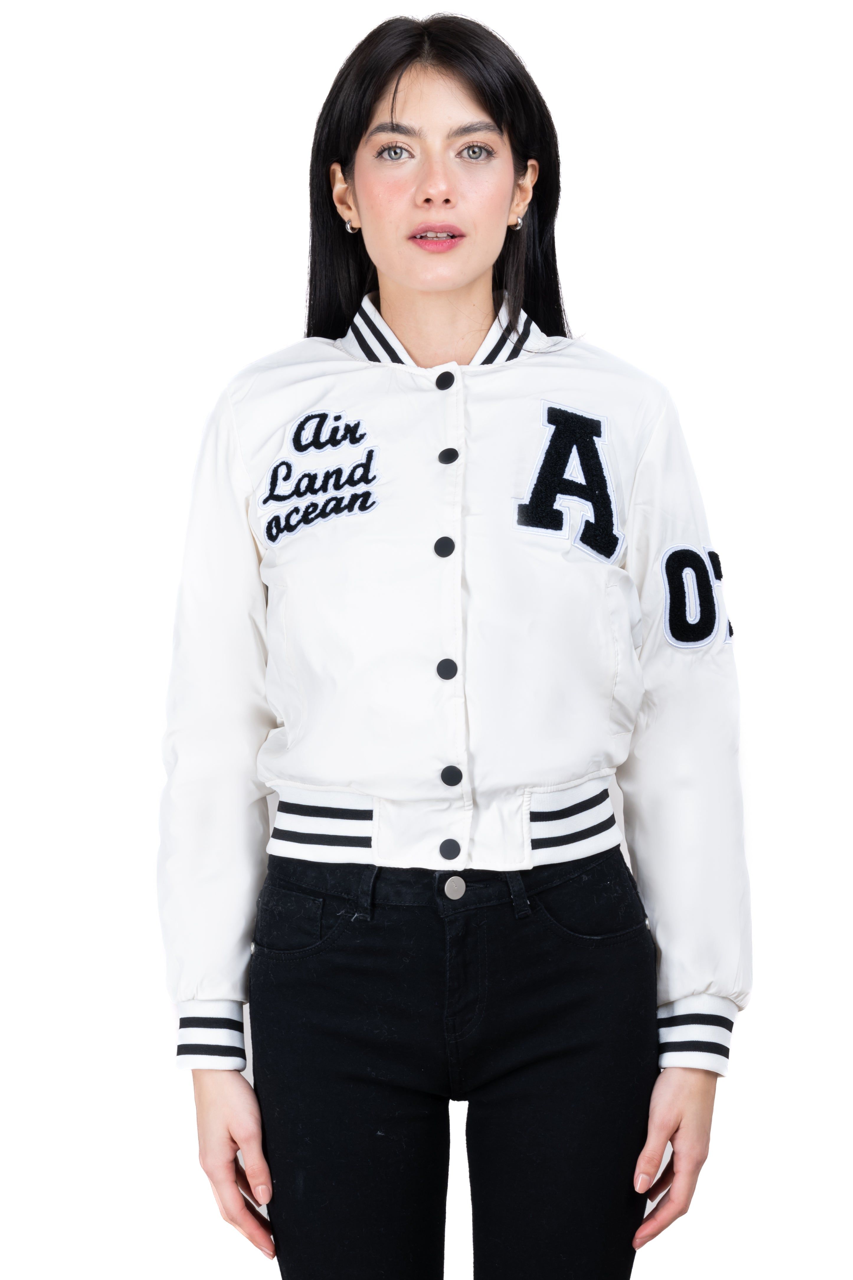 Chamarra bomber parches texto sold by Shasa product image thumbnail 2