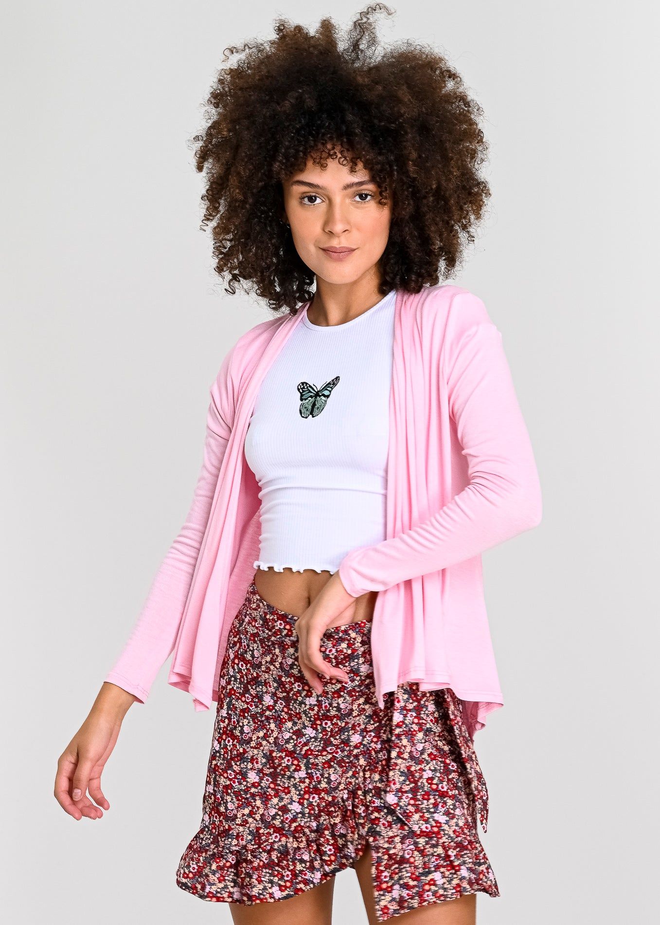 Cárdigan liso caída cascada sold by Shasa