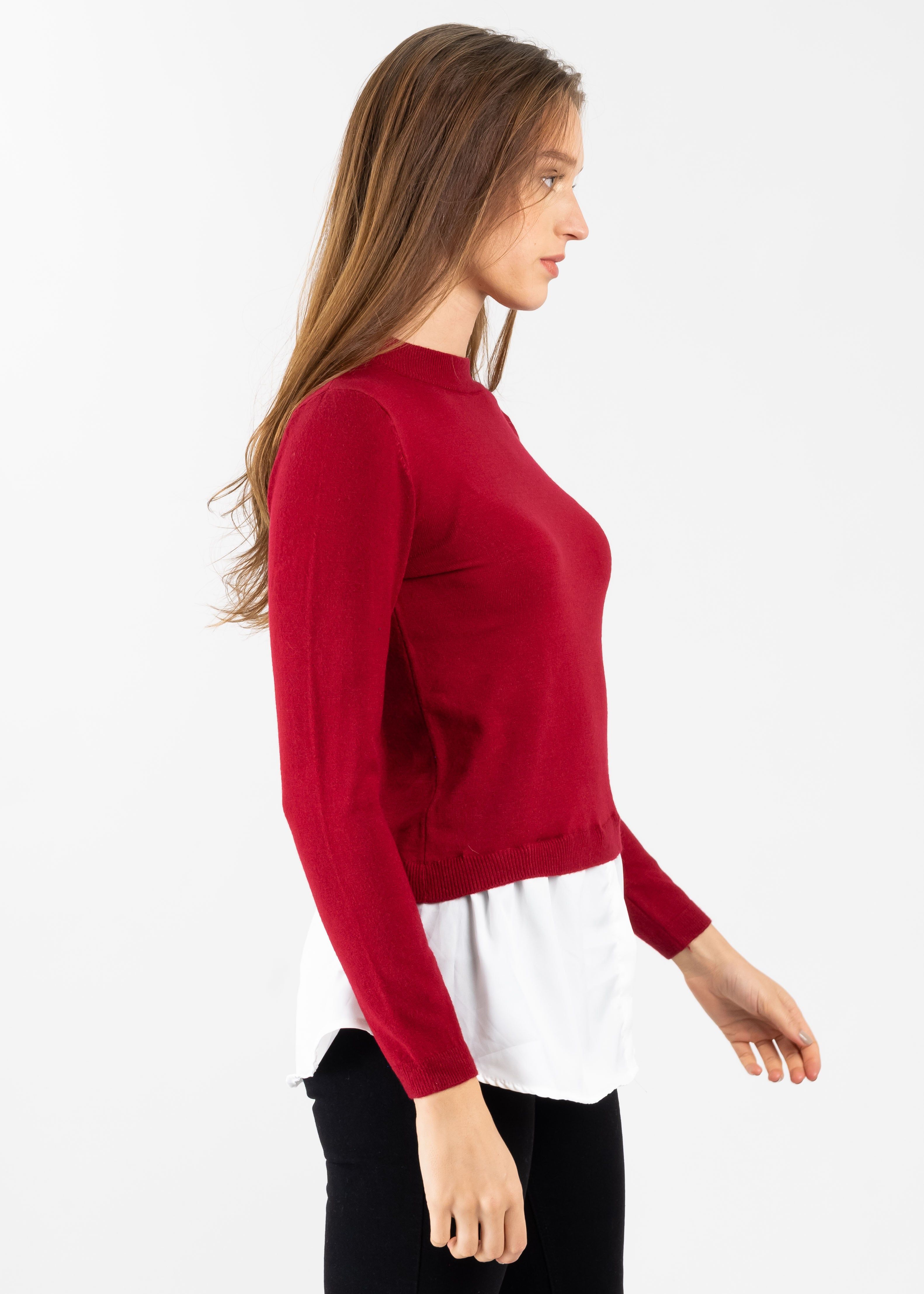 Suéter Cuello Alto Simulación Camisa sold by Shasa product image thumbnail 3