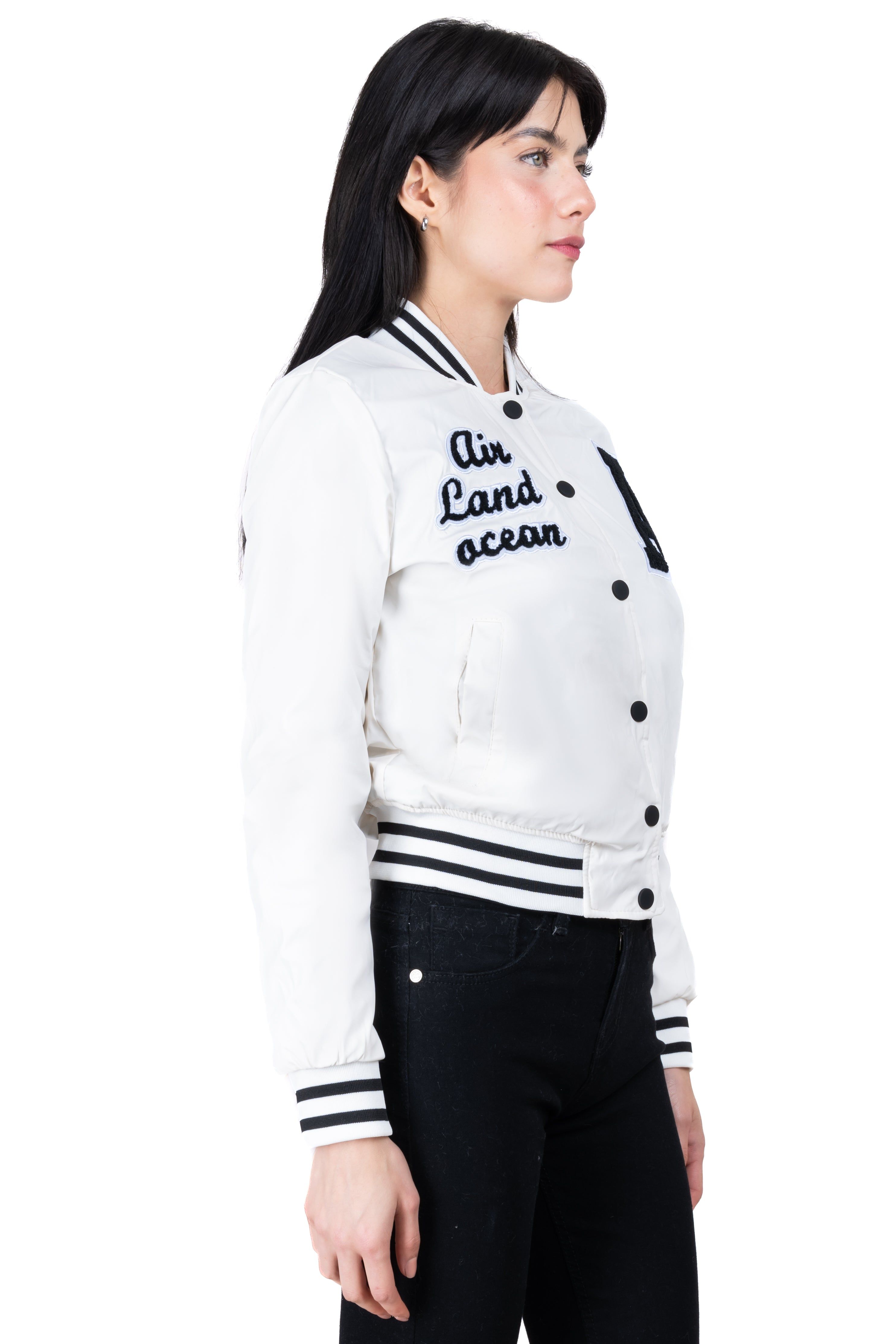 Chamarra bomber parches texto sold by Shasa product image thumbnail 3