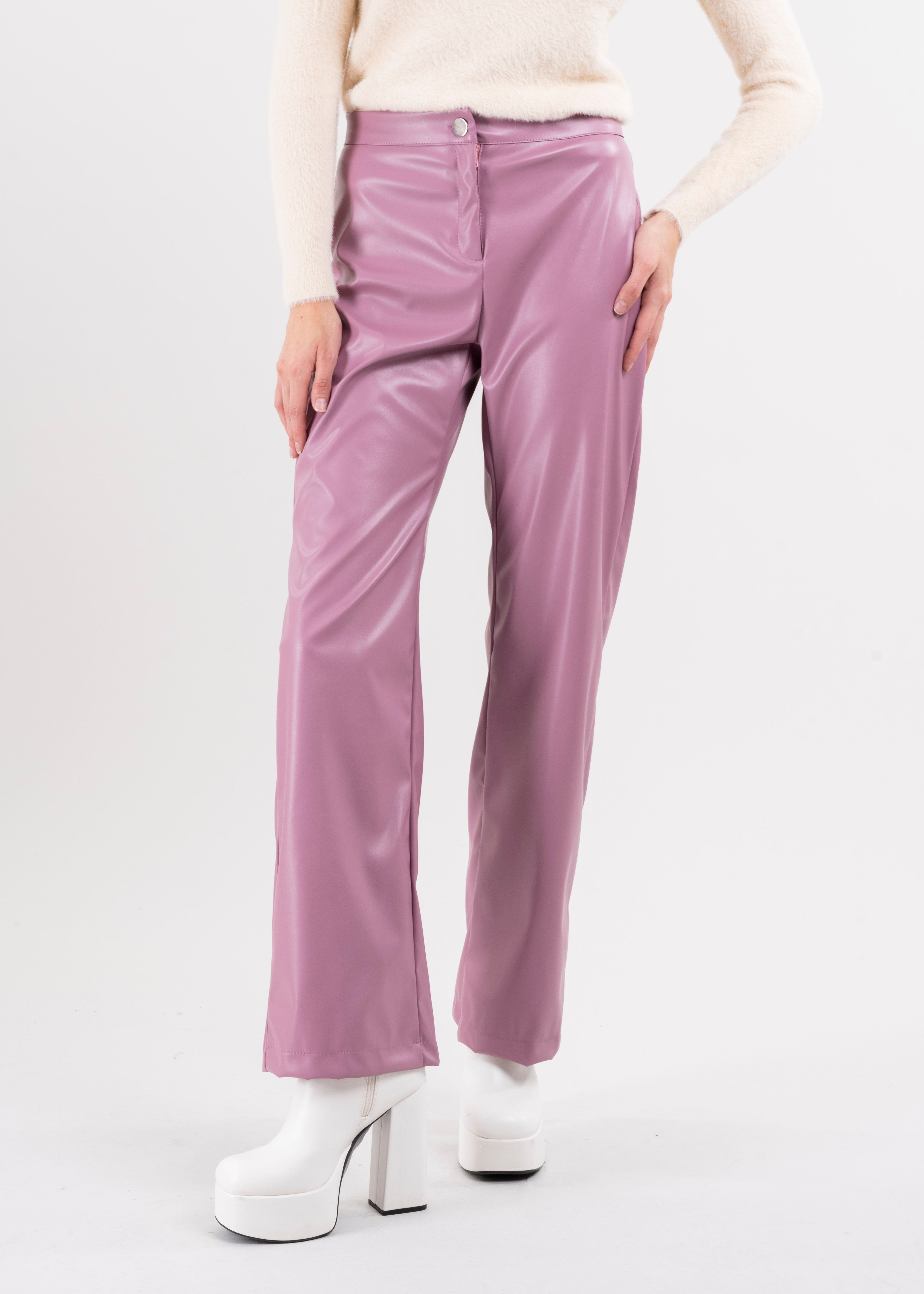 Pantalón recto efecto piel sold by Shasa product image thumbnail 5