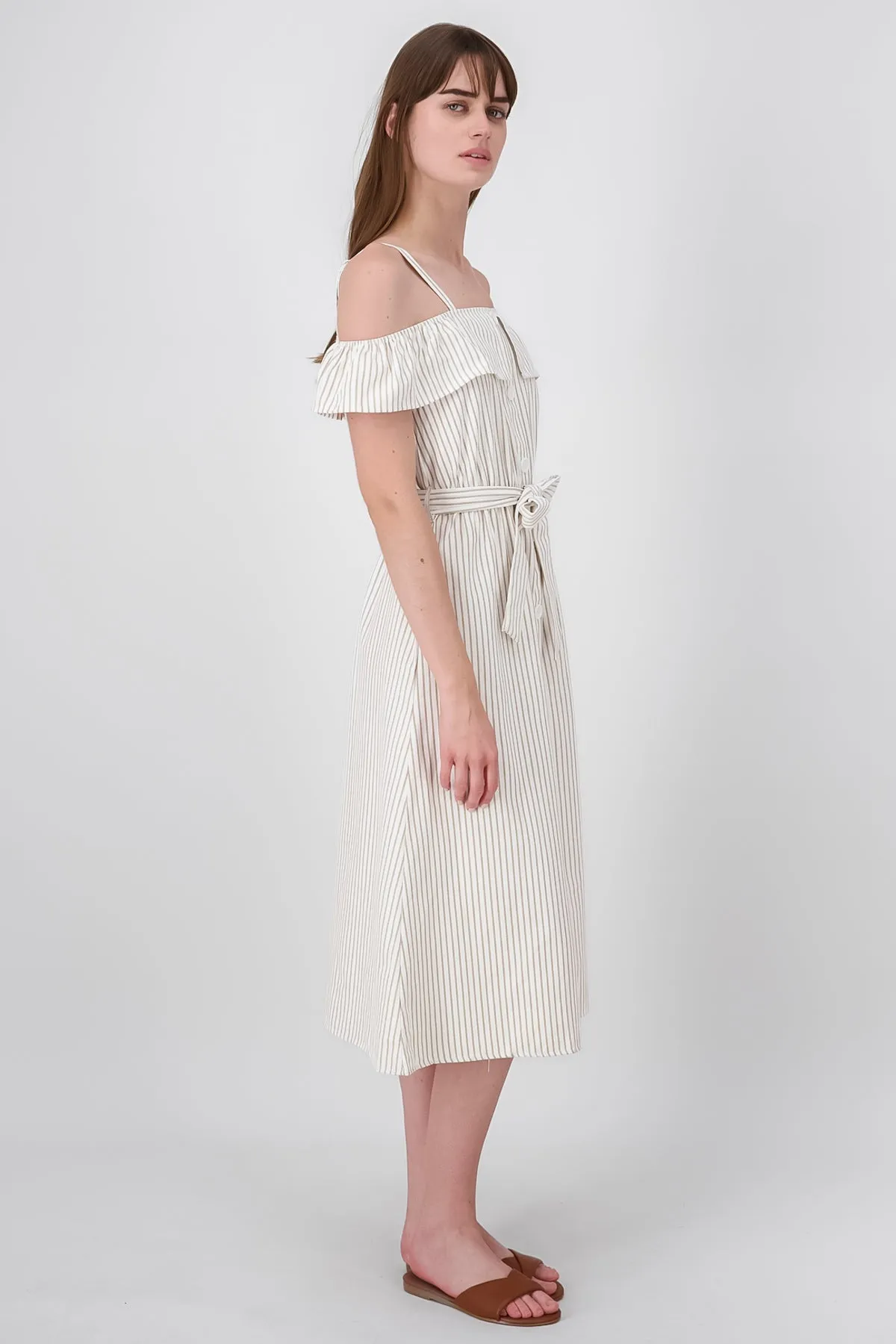 Vestido mini detalle botones rayas sold by Shasa product image thumbnail 3