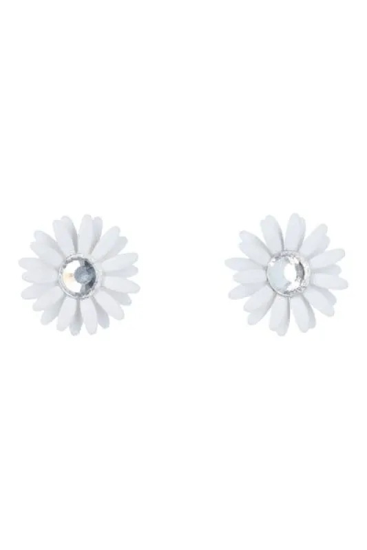 Aretes studs flores sold by Shasa