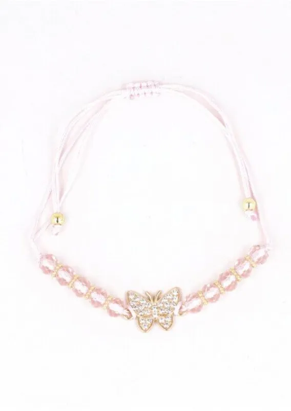 Pulsera Cuentas Mariposa Brillos sold by Shasa