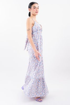Vestido maxi floral moño sold by Shasa