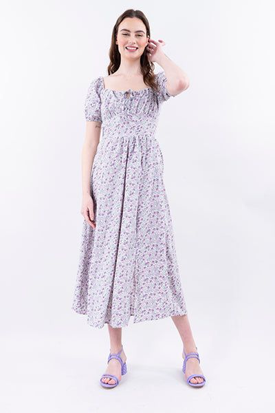 Vestido Midi Smock Flores sold by Shasa