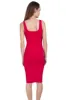Vestido midi bodycon acanalado liso sold by Shasa