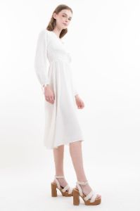 Vestido maxi botones delanteros sold by Shasa