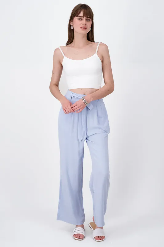 Pantalon Fluido Lino Detalle Moño sold by Shasa