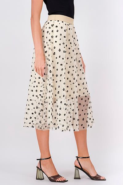Falda Midi Animal Print Flock sold by Shasa product image thumbnail 3