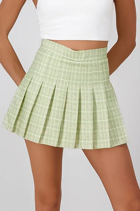 Falda mini plisada cuadros sold by Shasa product image thumbnail 5