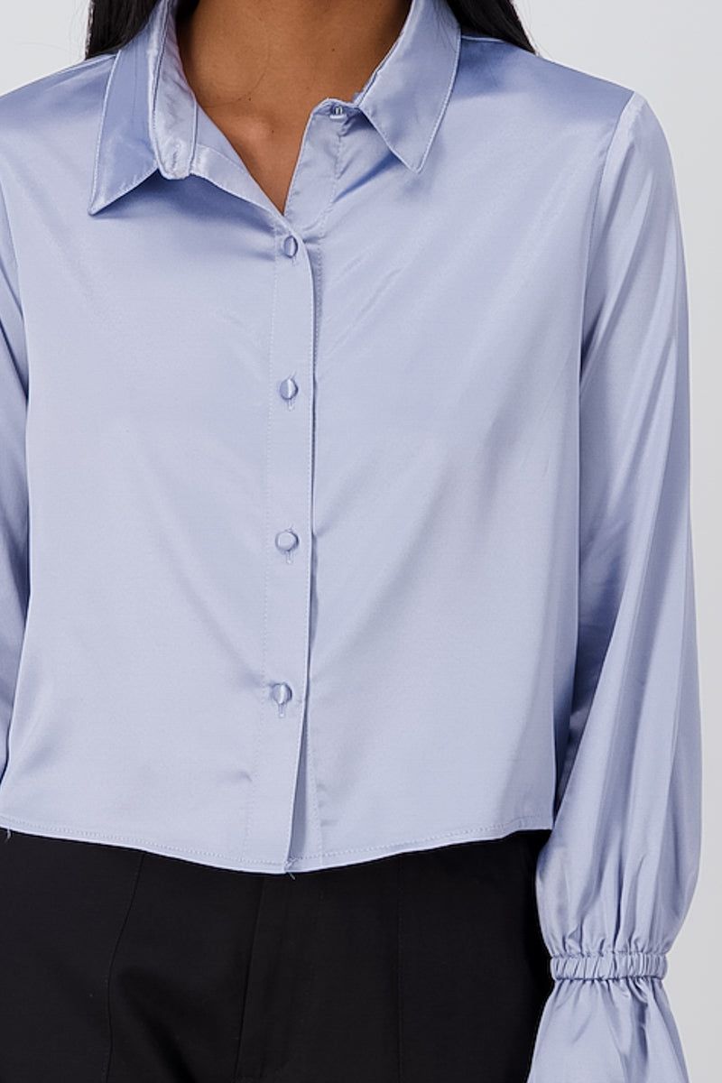 Camisa satinada detalle mangas sold by Shasa product image thumbnail 5