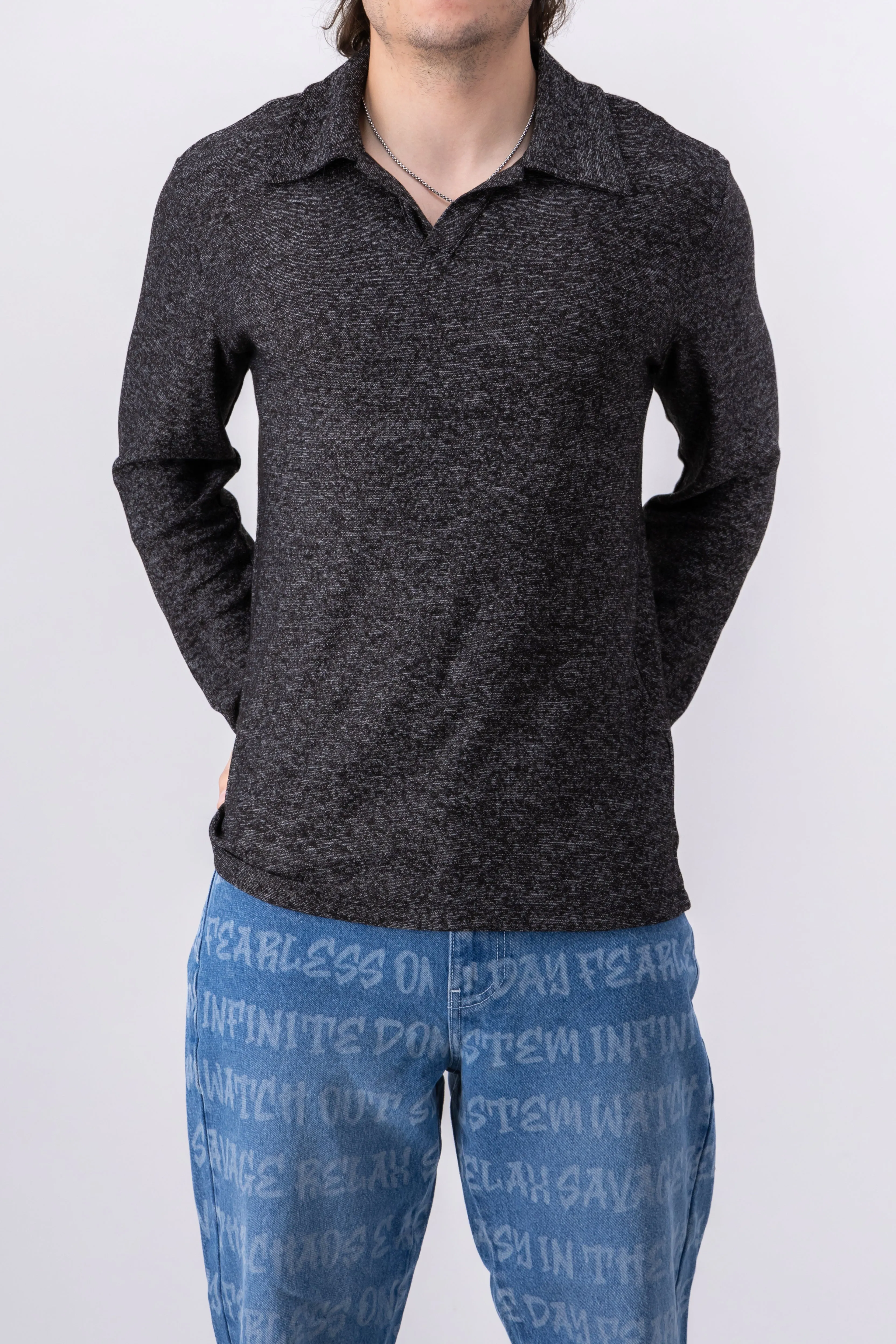 Polo Tejido Plano Manga Larga sold by Shasa