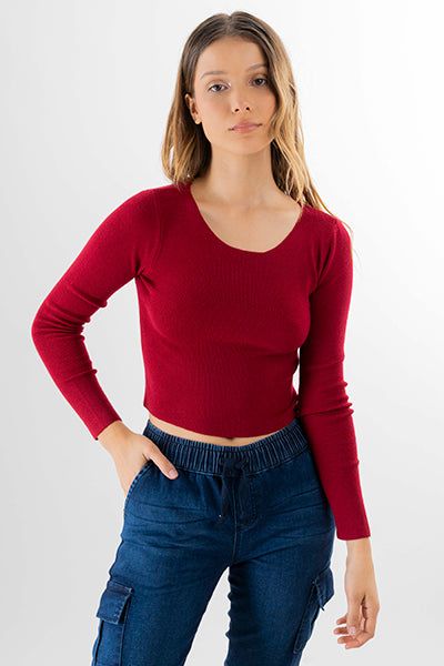 Suéter crop cinta sold by Shasa product image thumbnail 2