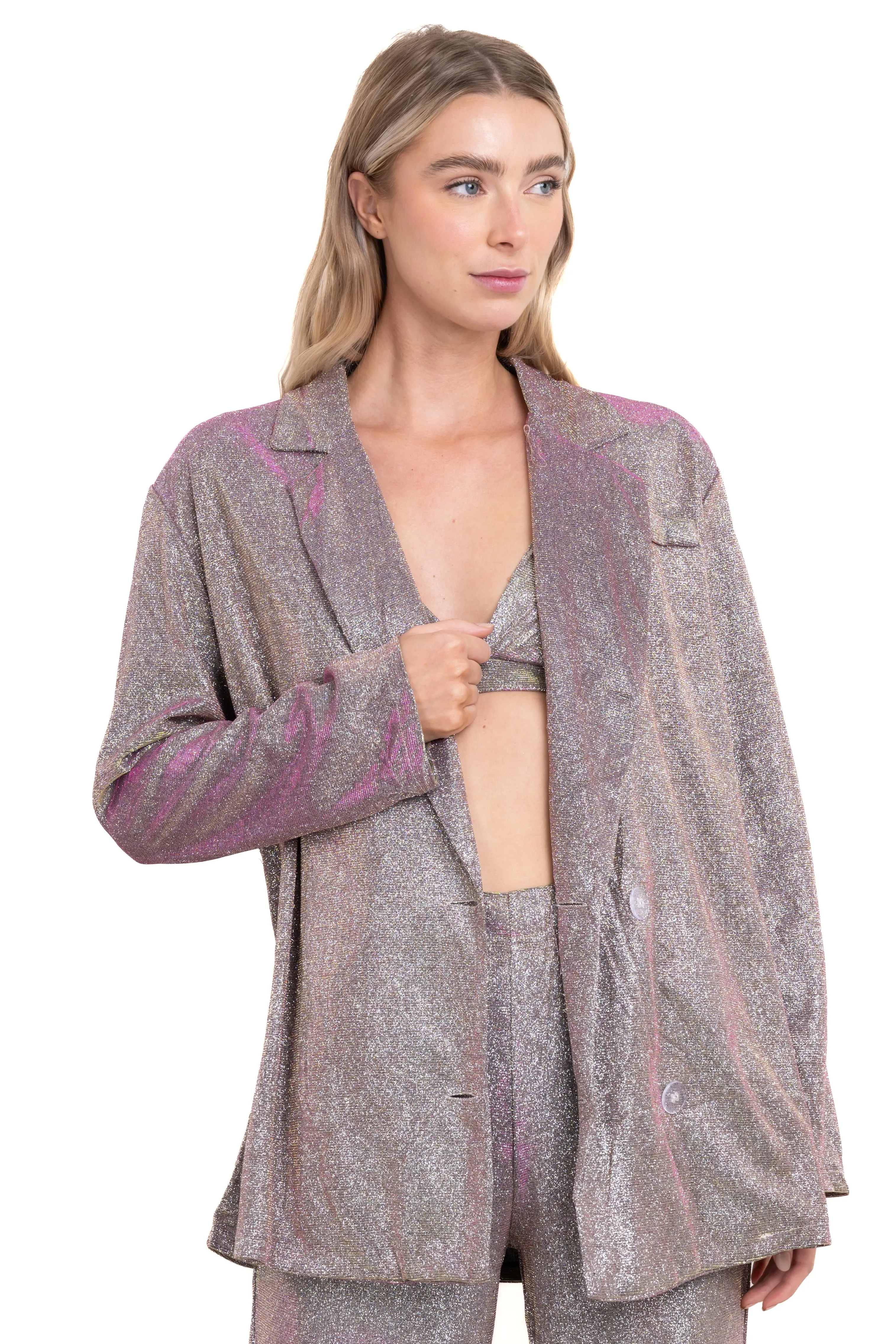 Saco acabado brillos sold by Shasa