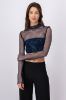 Top red cuello alto brillos sold by Shasa