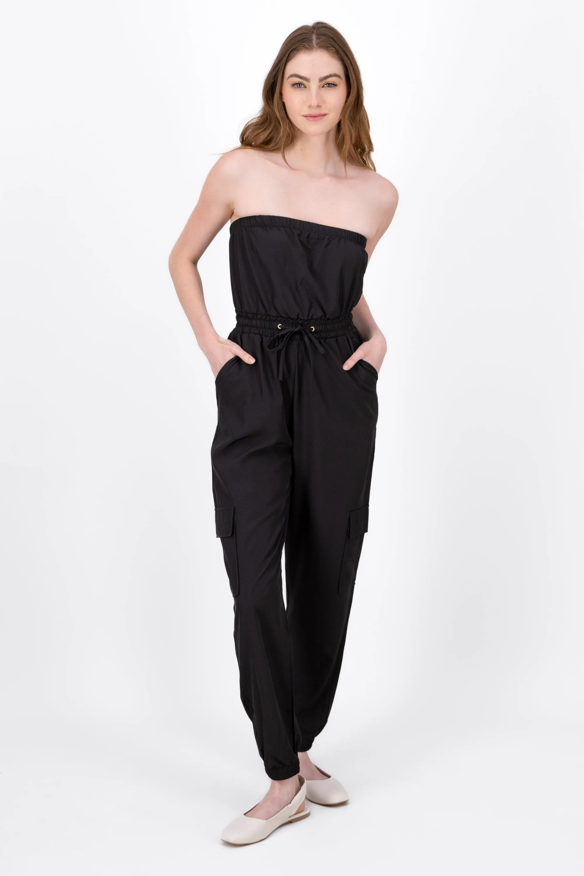 Jumpsuit Strapless Jogger Liso sold by Shasa product image thumbnail 2