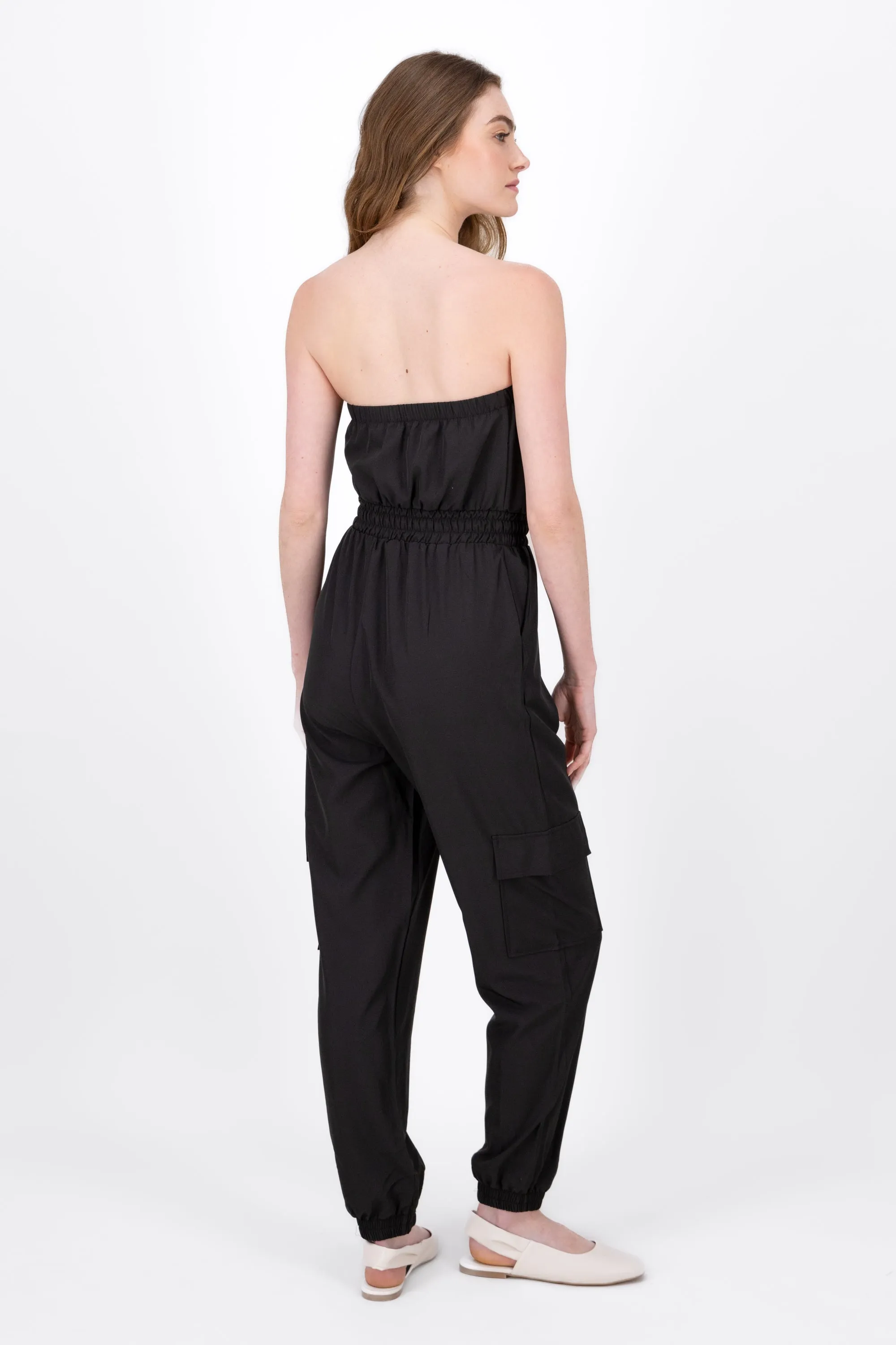 Jumpsuit Strapless Jogger Liso sold by Shasa product image thumbnail 4