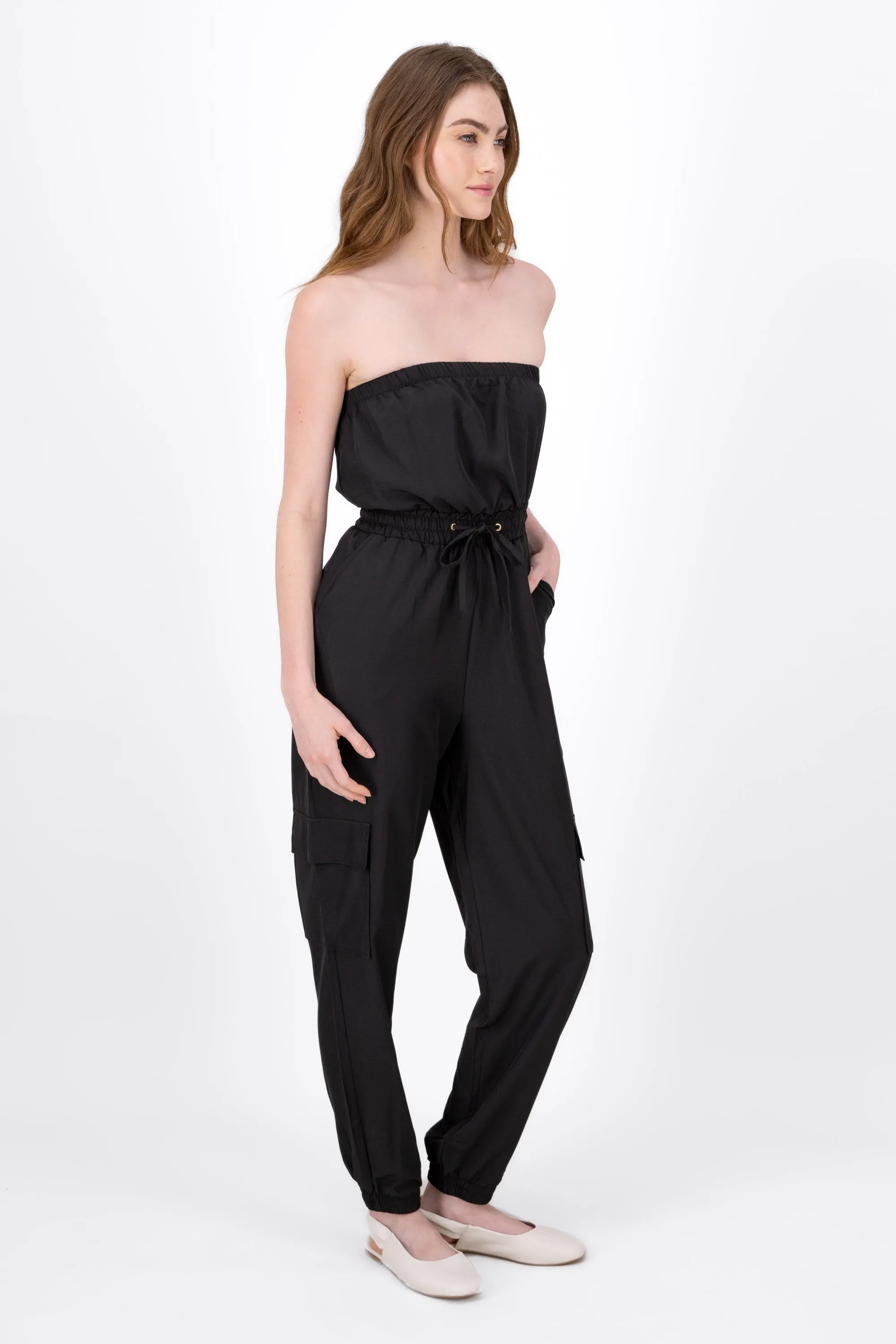 Jumpsuit Strapless Jogger Liso sold by Shasa product image thumbnail 3