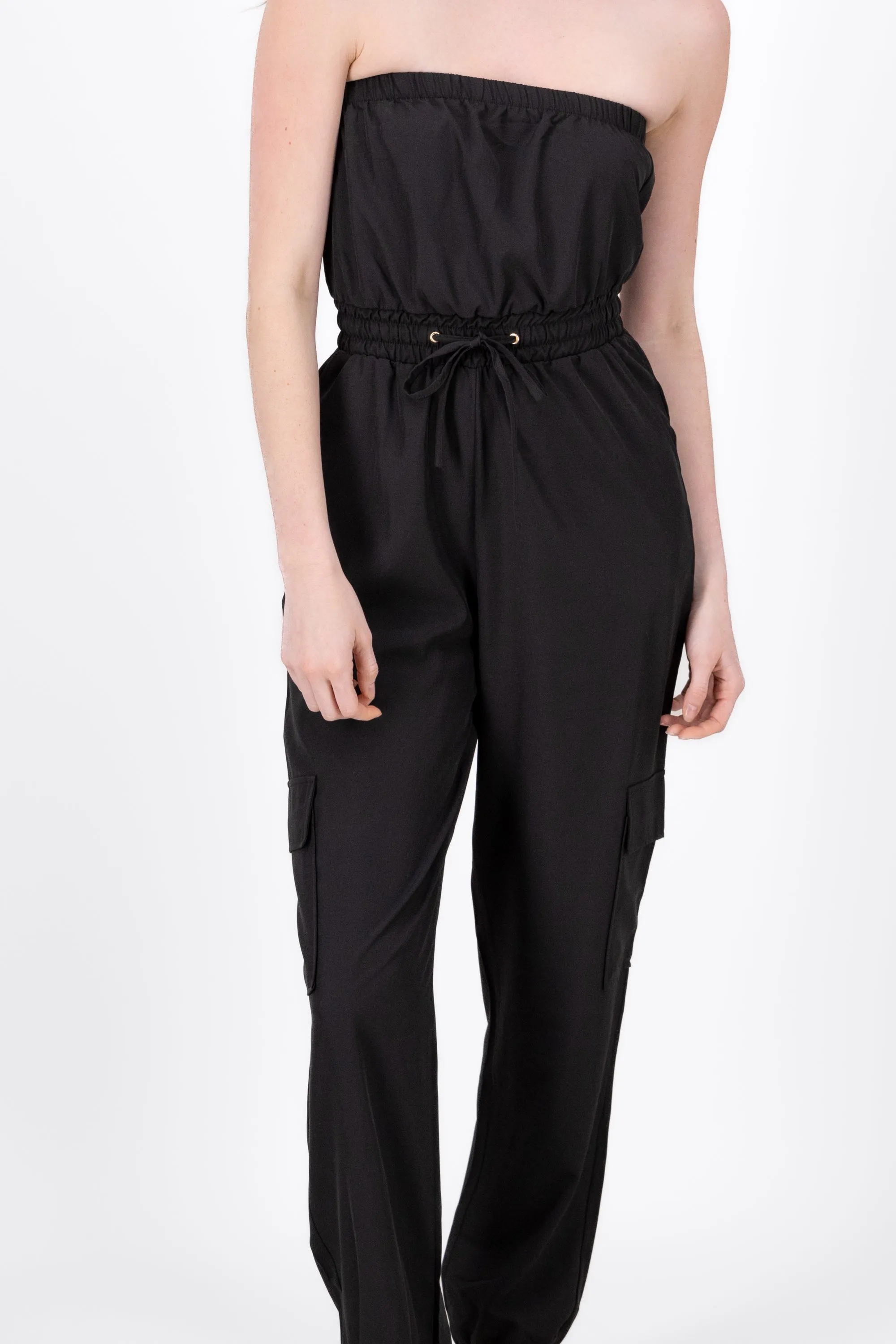 Jumpsuit Strapless Jogger Liso sold by Shasa product image thumbnail 5
