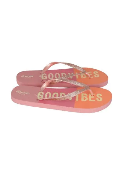 Flip flop good vibes glitter sold by Shasa product image thumbnail 3