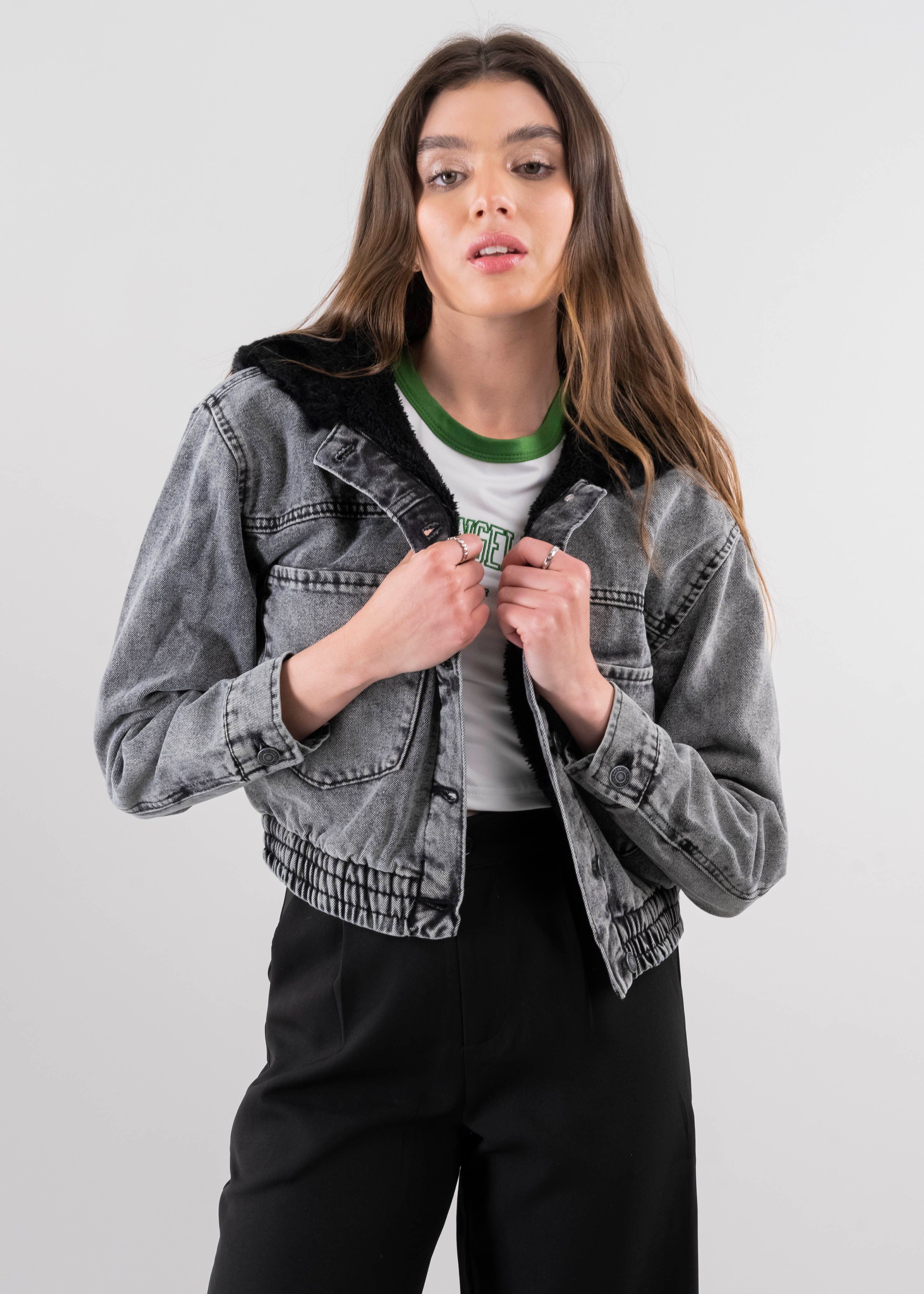 Bomber denim forro sherpa sold by Shasa product image thumbnail 2