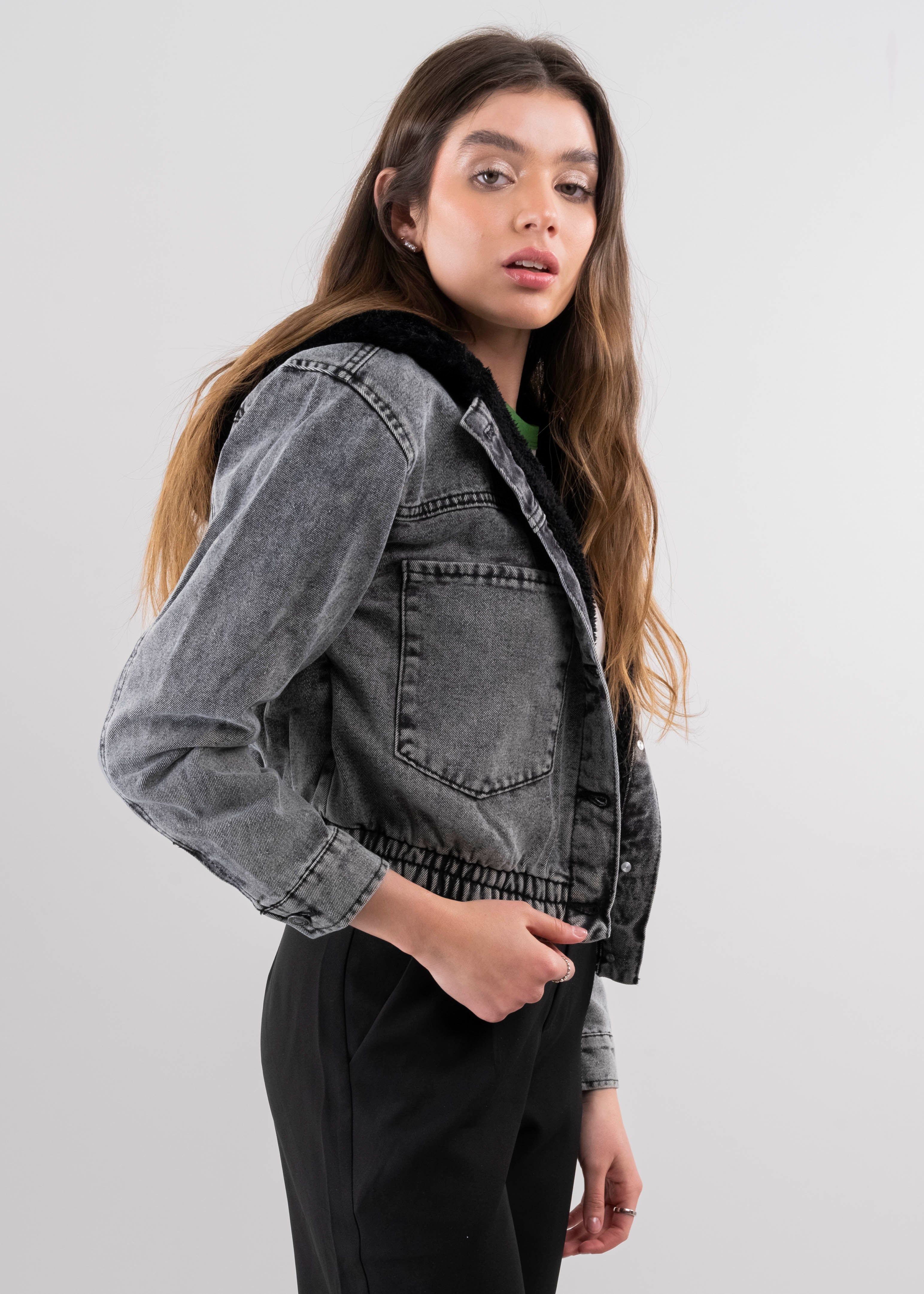 Bomber denim forro sherpa sold by Shasa product image thumbnail 3