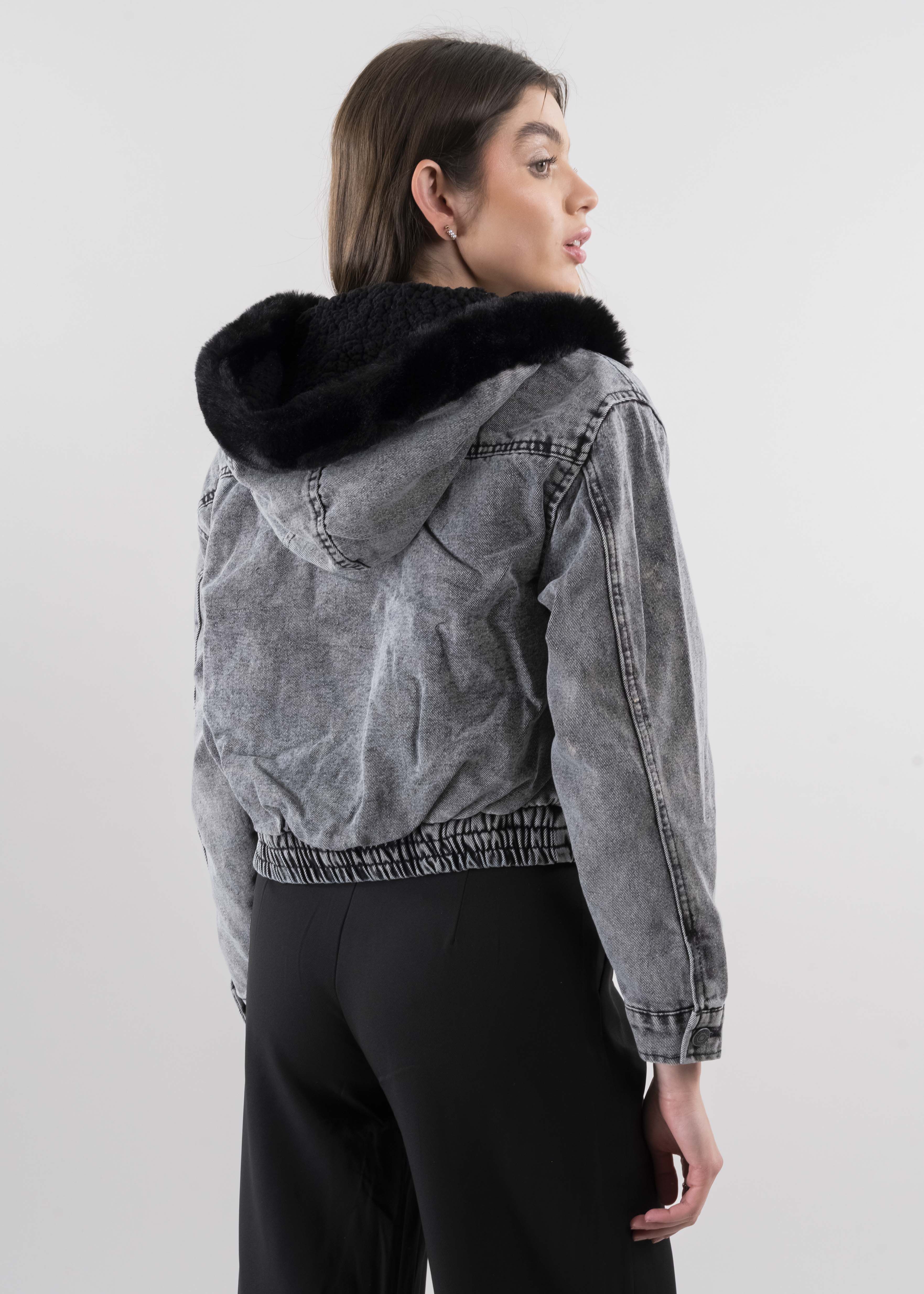 Bomber denim forro sherpa sold by Shasa product image thumbnail 4