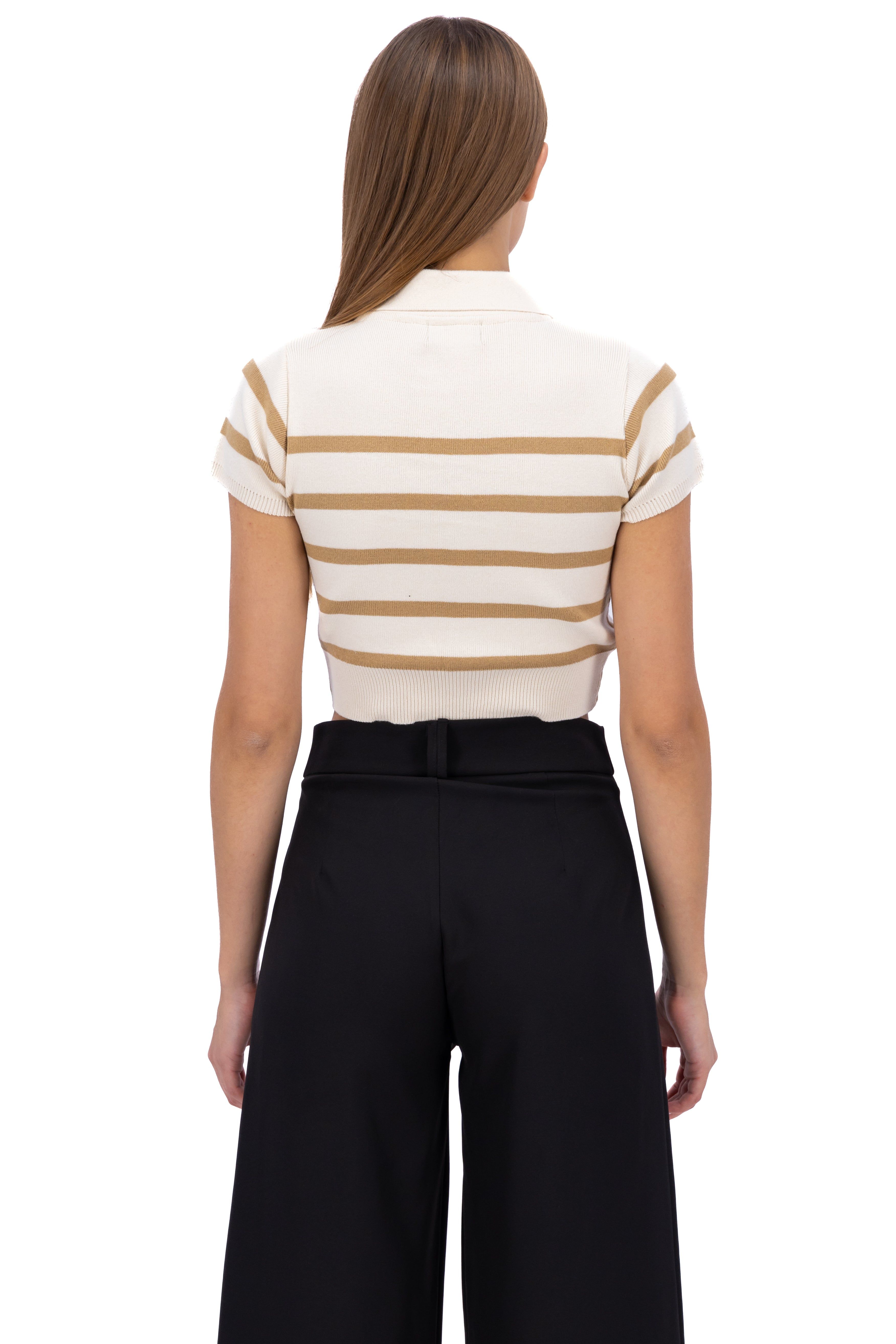 Top Tejido Cuello Polo Rayas sold by Shasa product image thumbnail 4