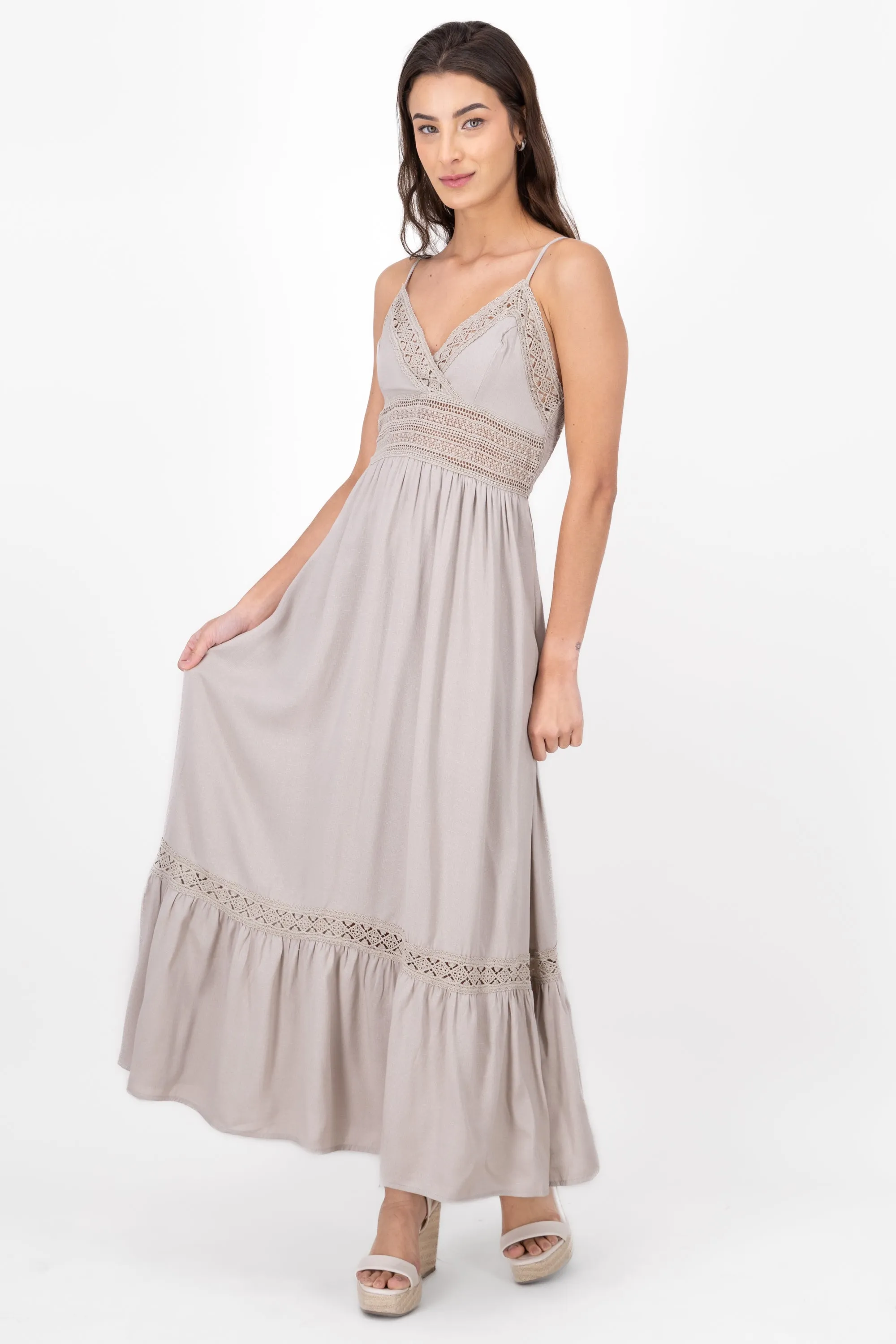 Vestido Maxi Detalles Crochet sold by Shasa product image thumbnail 2