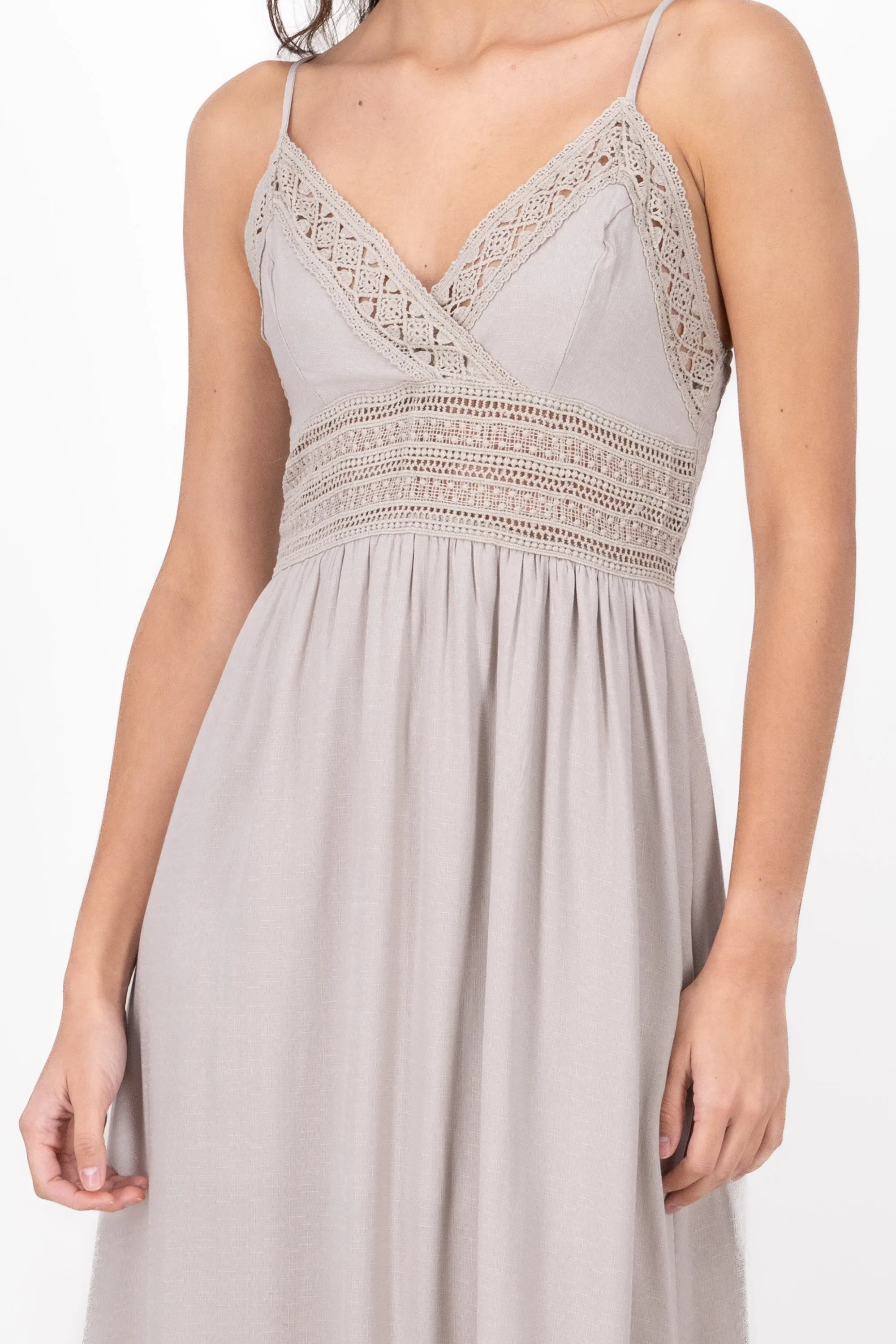 Vestido Maxi Detalles Crochet sold by Shasa product image thumbnail 5
