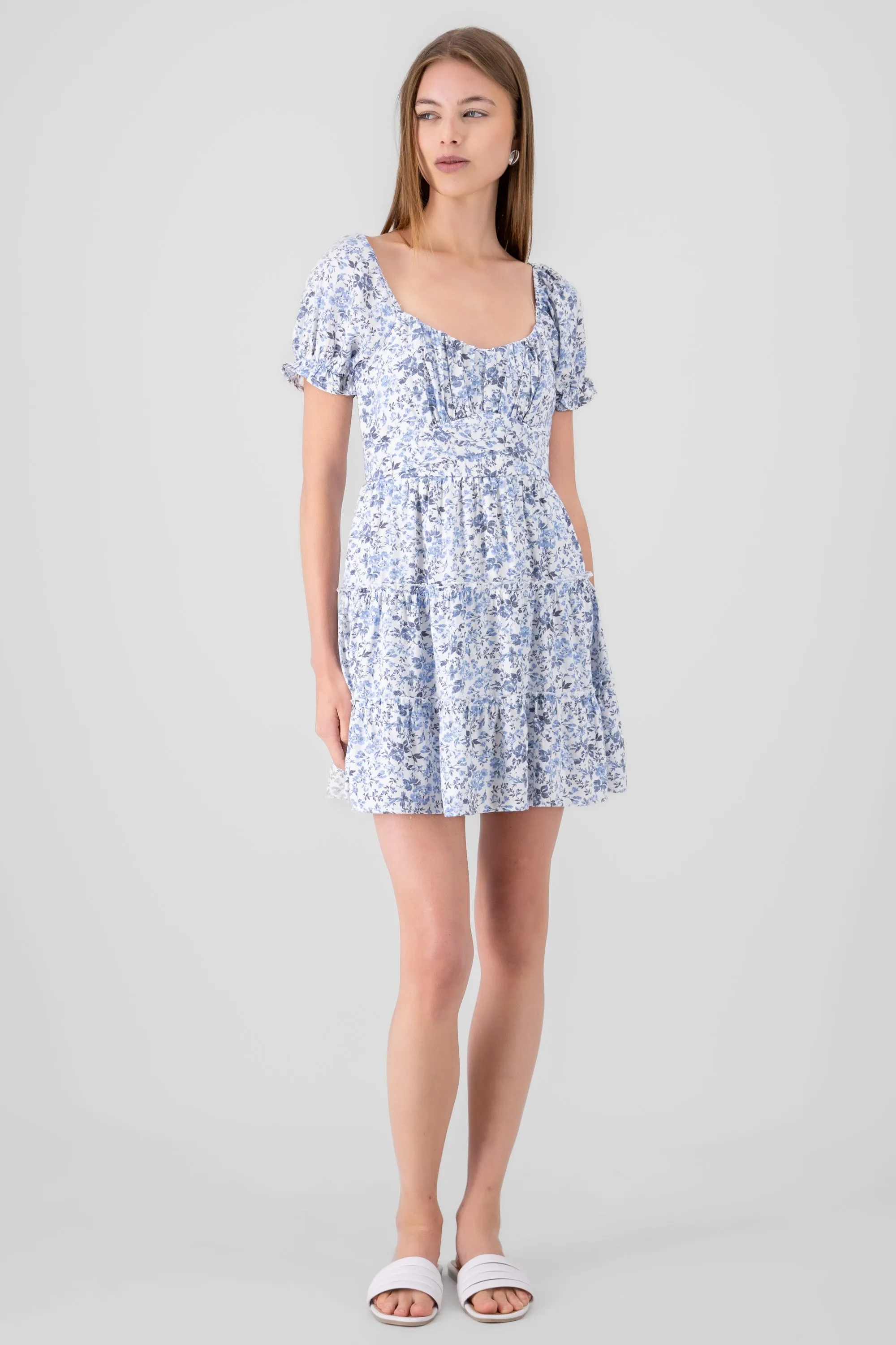 Vestido mini estampado flores sold by Shasa