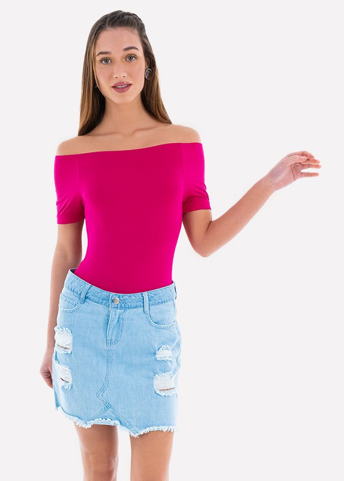 Bodysuit liso hombros descubiertos sold by Shasa product image thumbnail 4