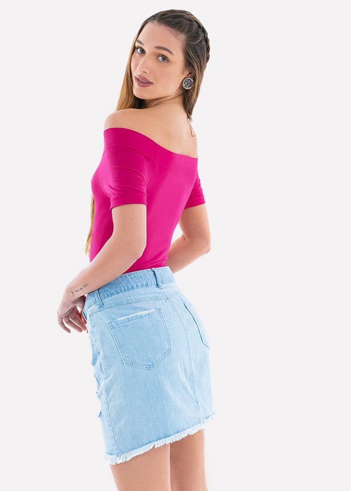 Bodysuit liso hombros descubiertos sold by Shasa product image thumbnail 2