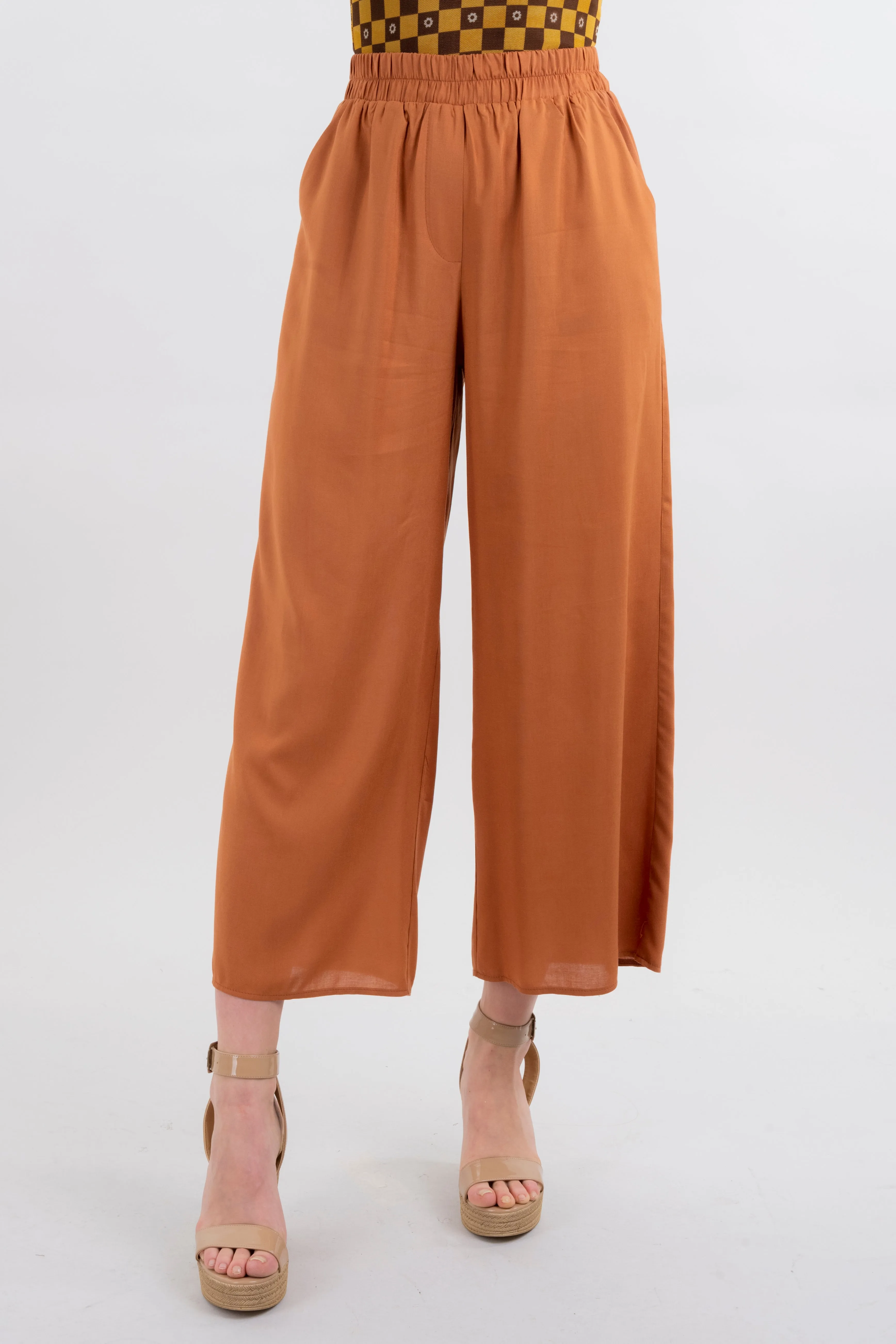 Pantalón Wide Leg Cintura Alta Fruncida sold by Shasa product image thumbnail 2