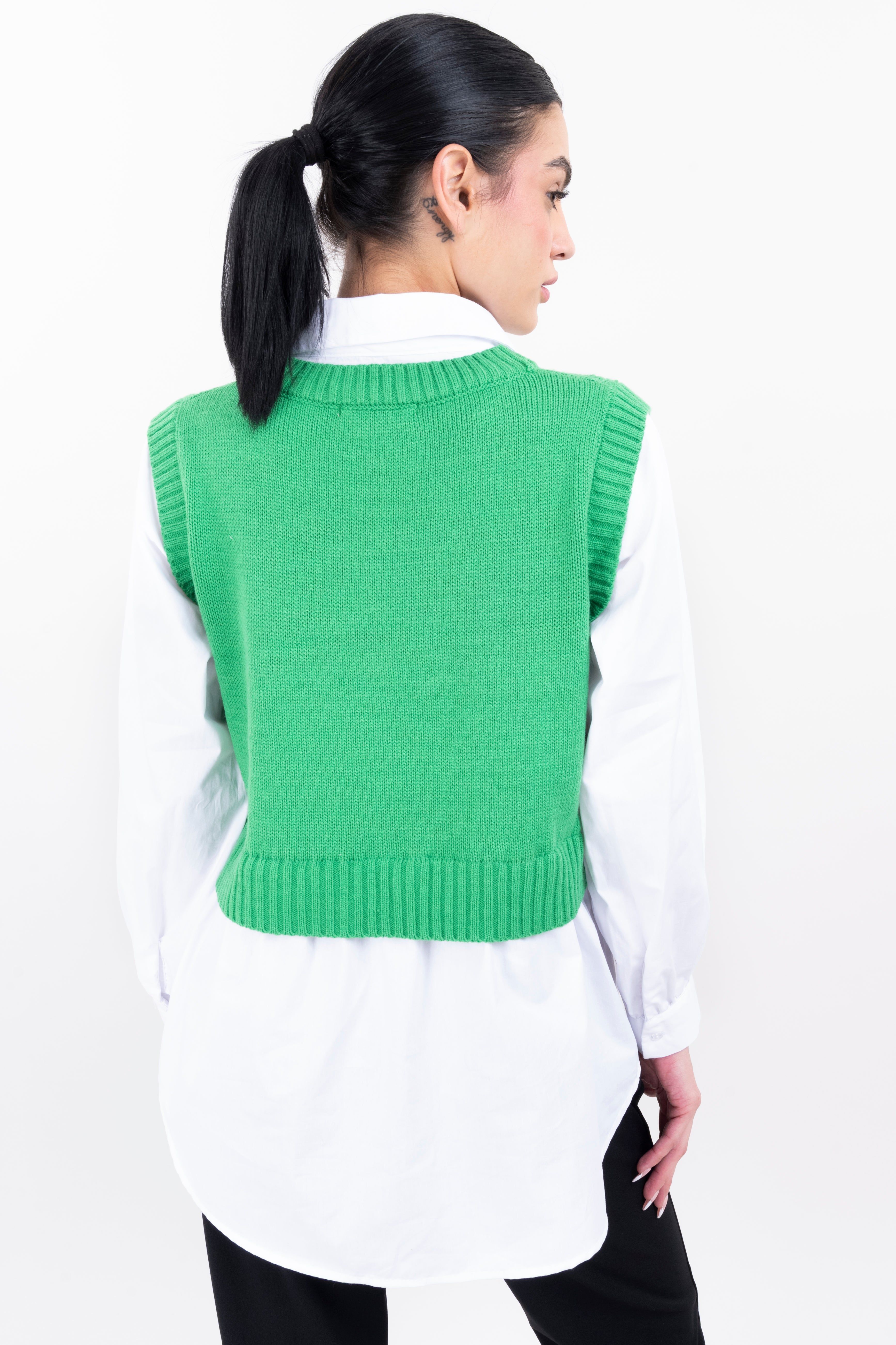 Set Camisa Chaleco Crop sold by Shasa product image thumbnail 4