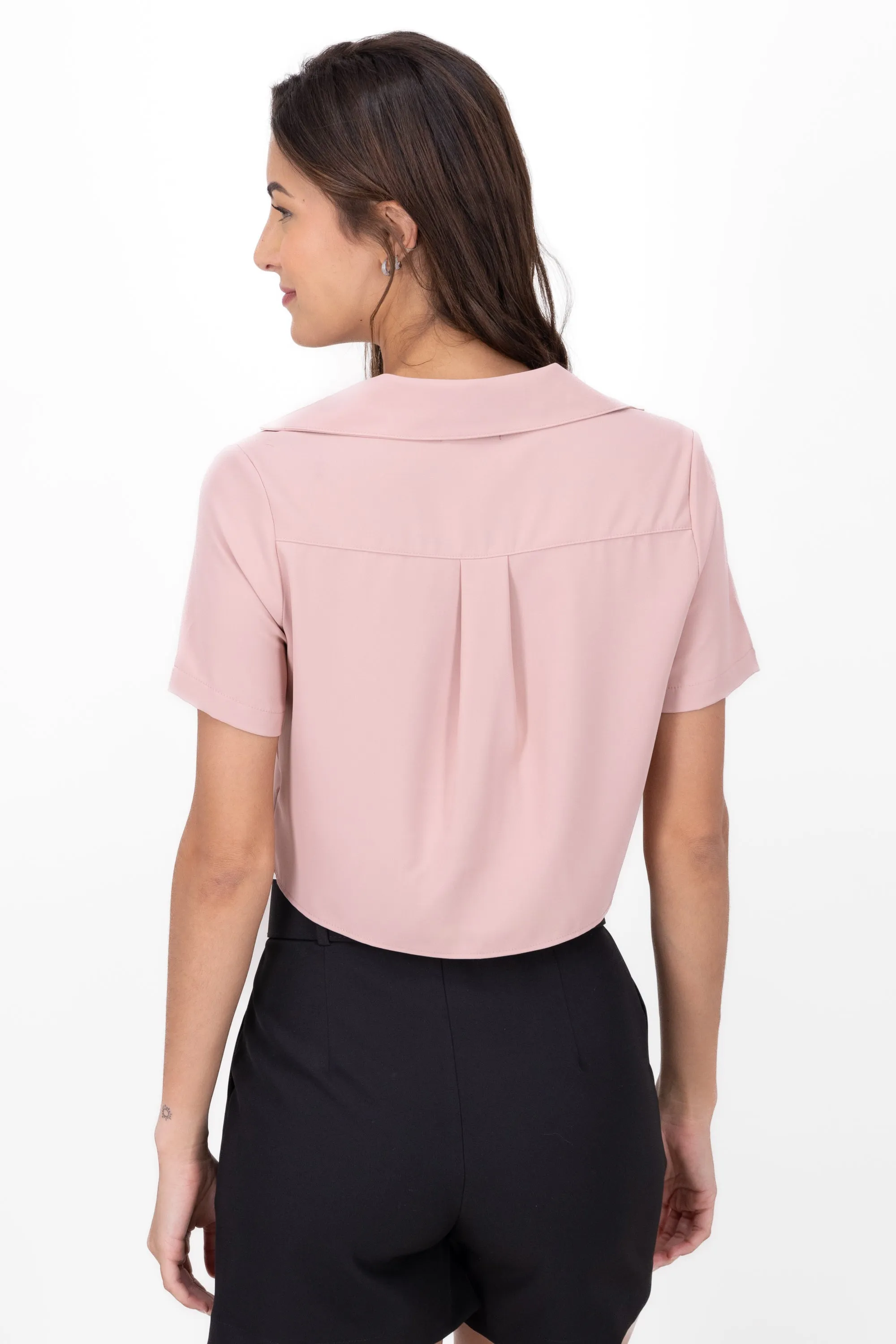 Camisa lisa manga corta con botones Hypsters sold by Shasa product image thumbnail 4