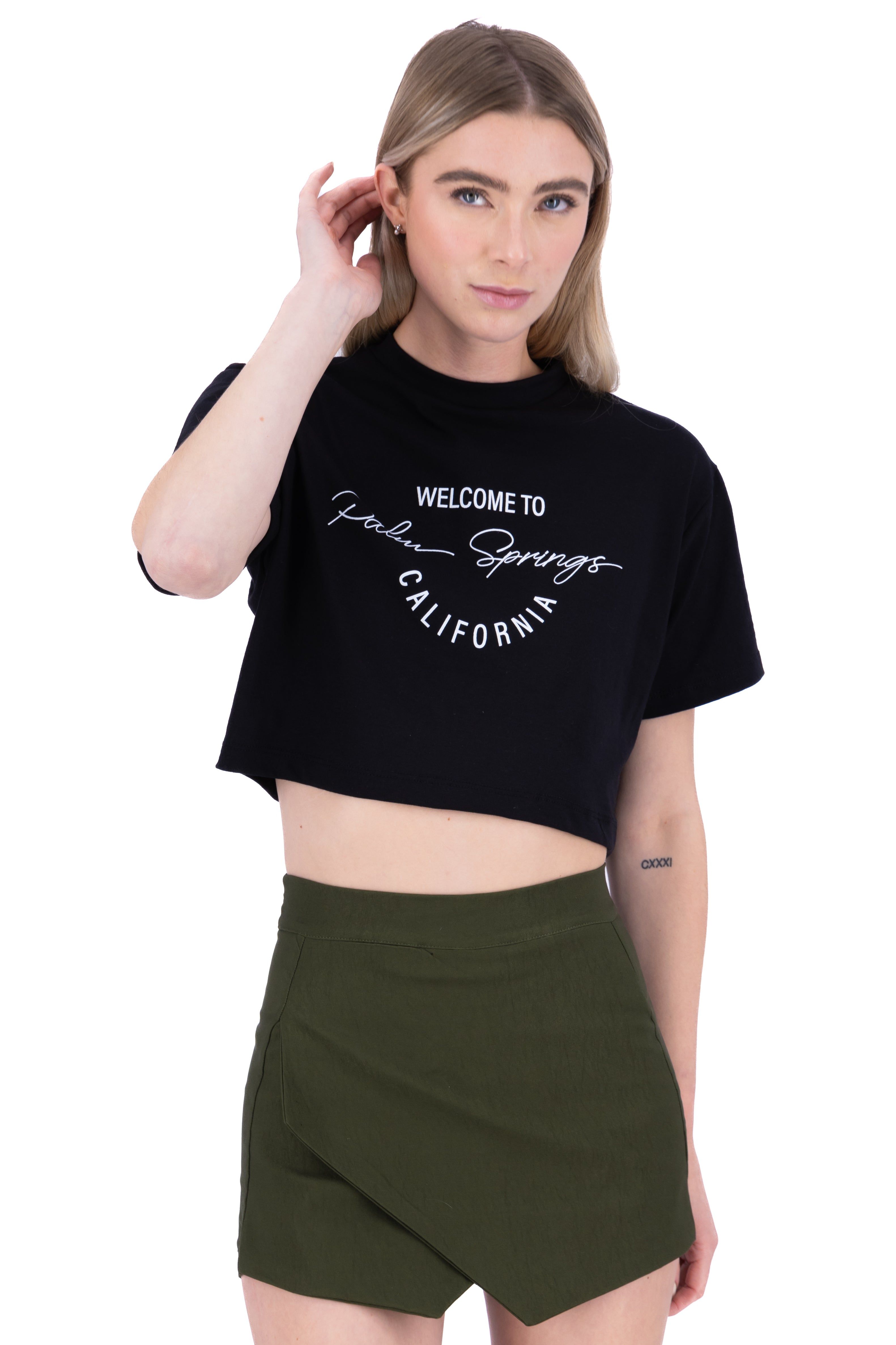 Playera crop boxy palm springs sold by Shasa product image thumbnail 2