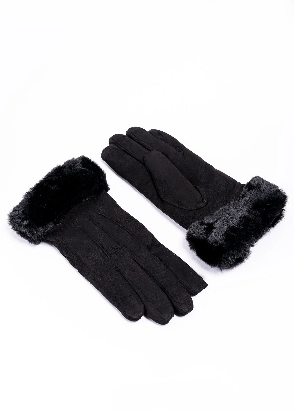 Guantes gamuza pinzas detalle peluche monocolor sold by Shasa product image thumbnail 2