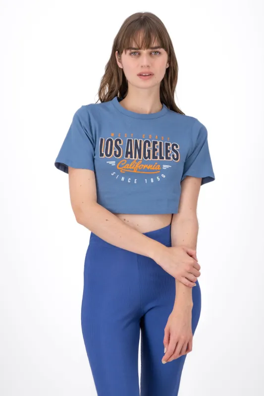 Playera Crop Los Angeles sold by Shasa