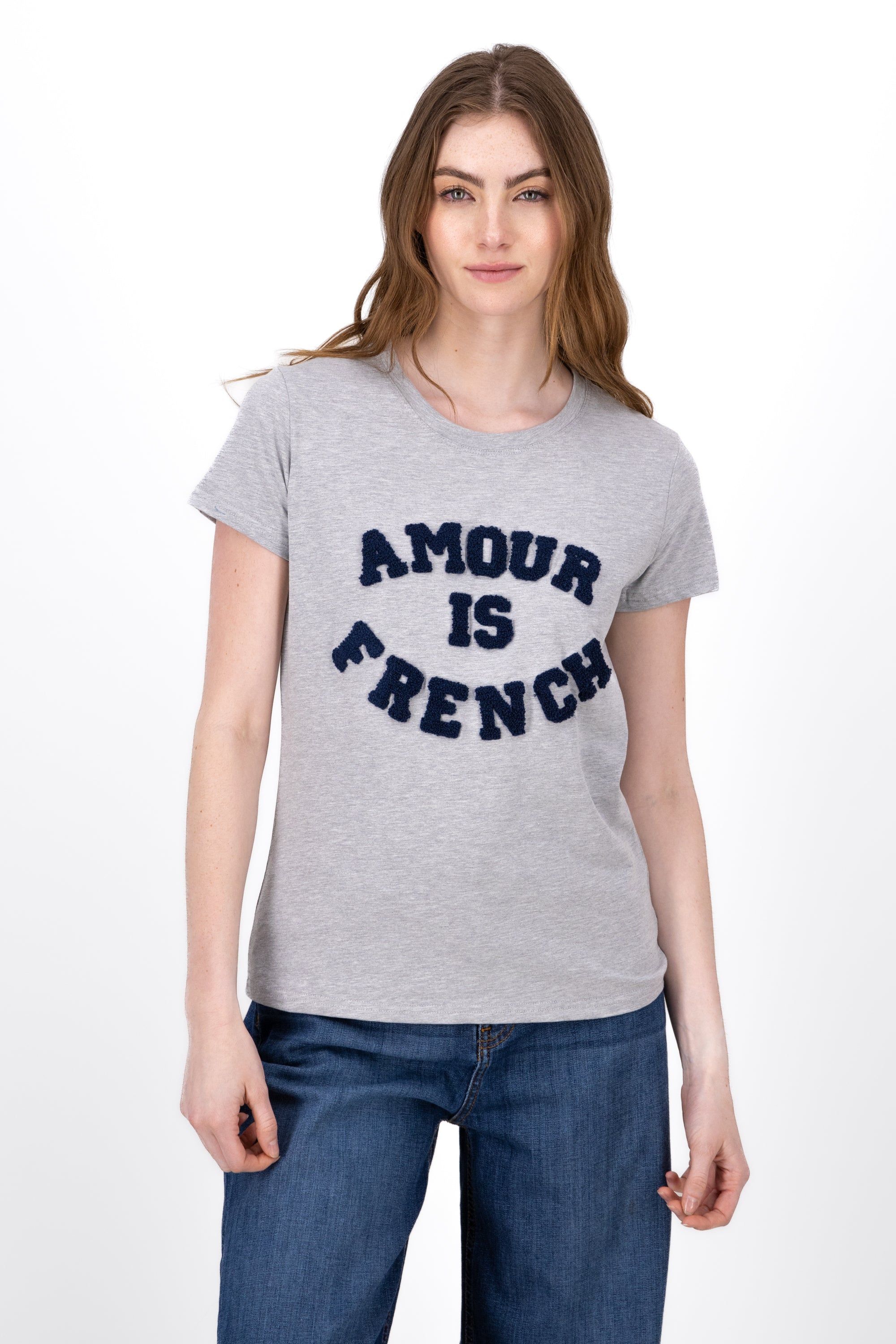 Playera Estampado Amour Is French sold by Shasa