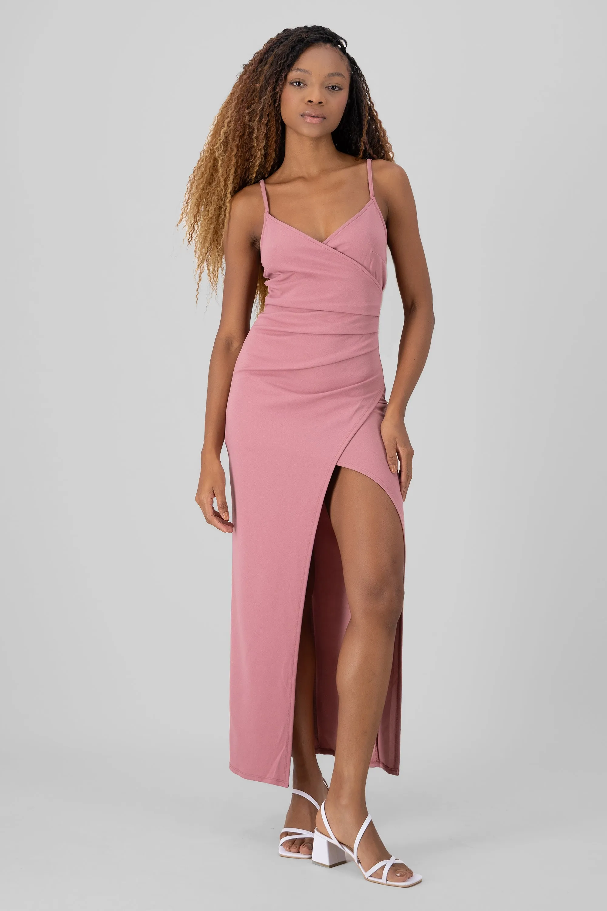 Vestido maxi drapeado sold by Shasa