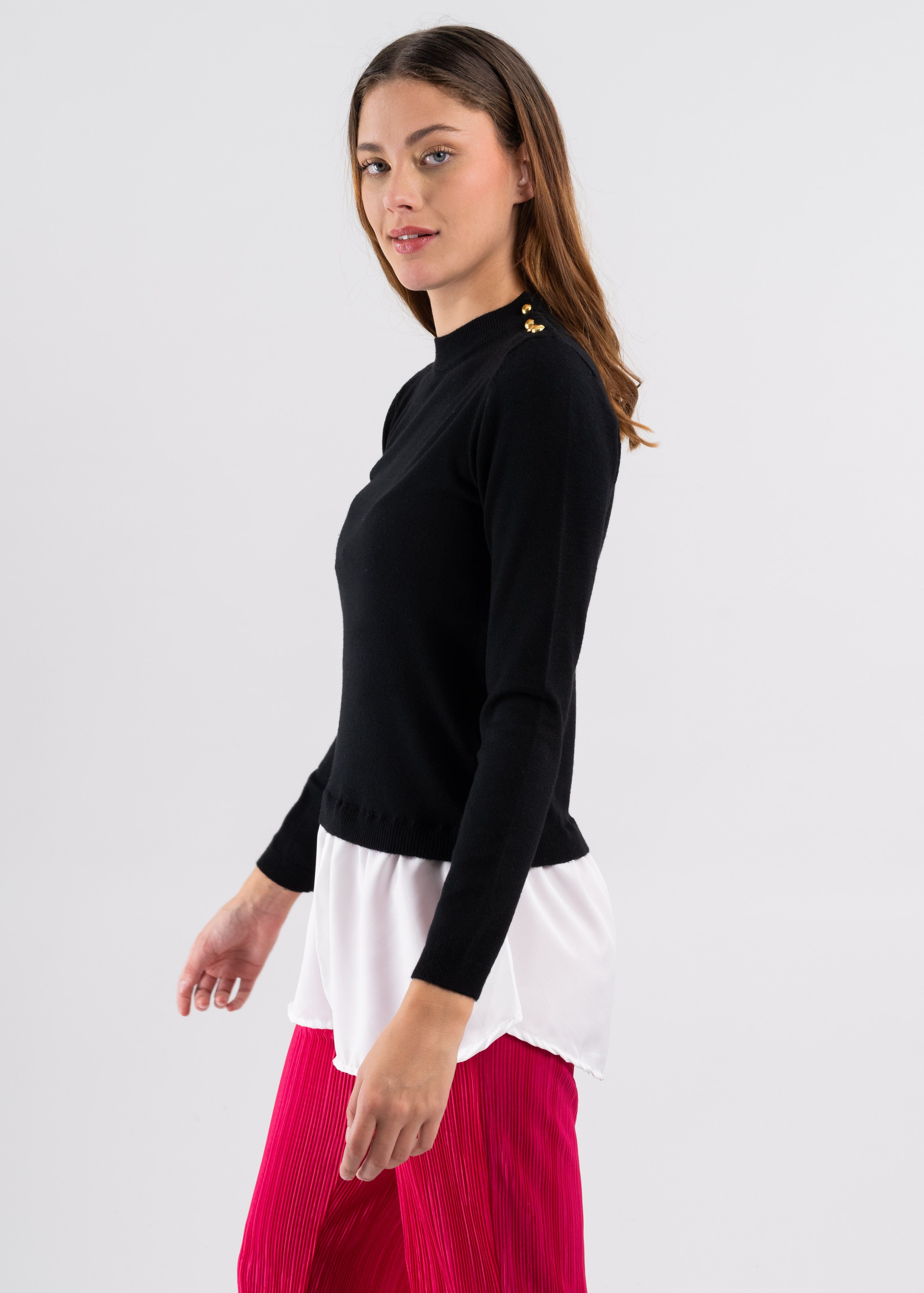 Suéter Cuello Alto Simulación Camisa sold by Shasa product image thumbnail 3