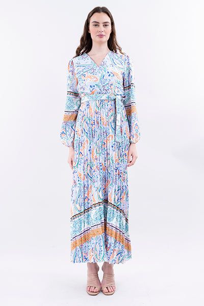Vestido maxi plisado paisley sold by Shasa product image thumbnail 2