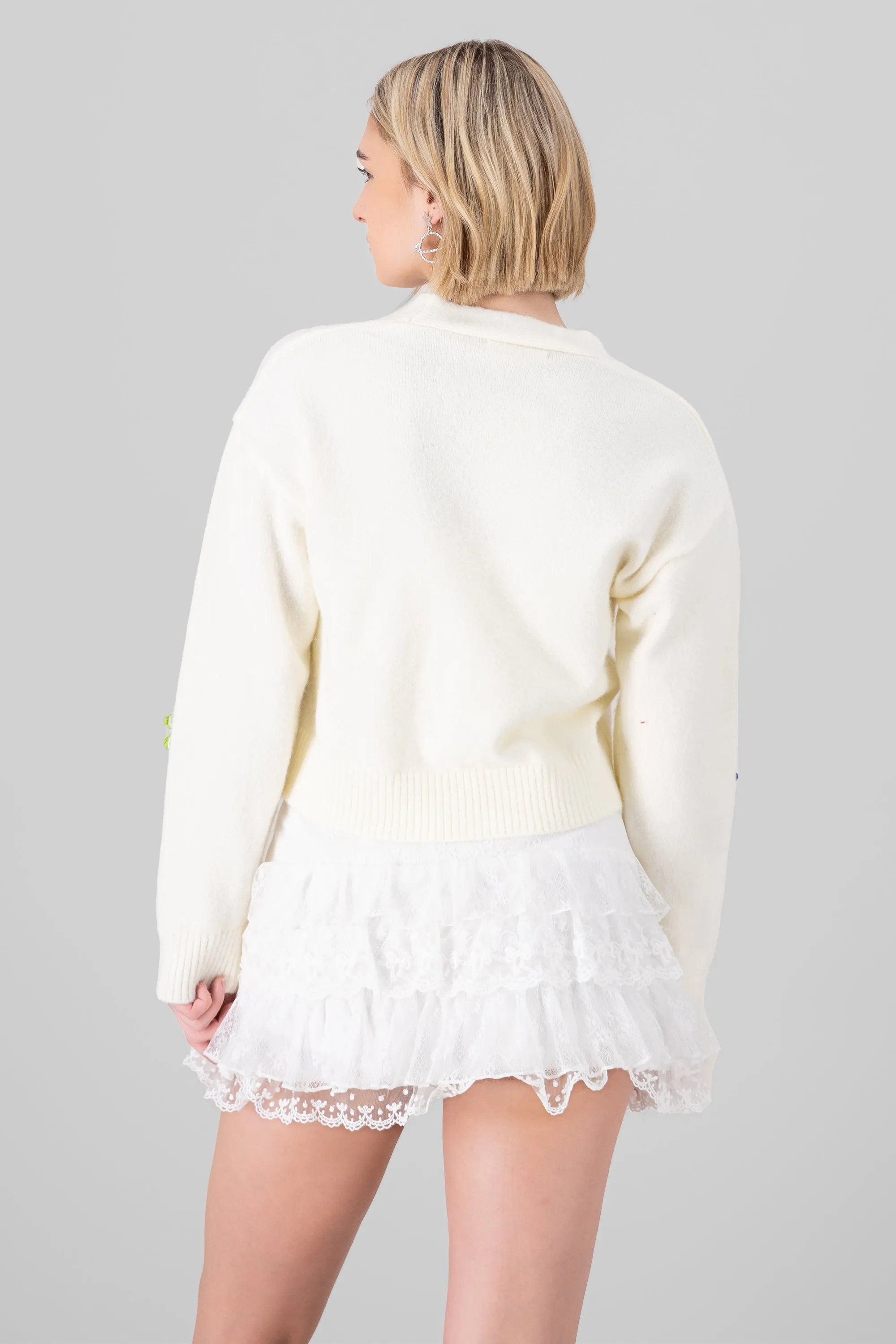 Cardigan tejido flores sold by Shasa product image thumbnail 3