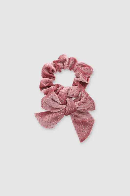 Scrunchie moño terciopelo brillos sold by Shasa