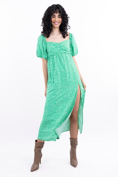 Vestido maxi flores sold by Shasa