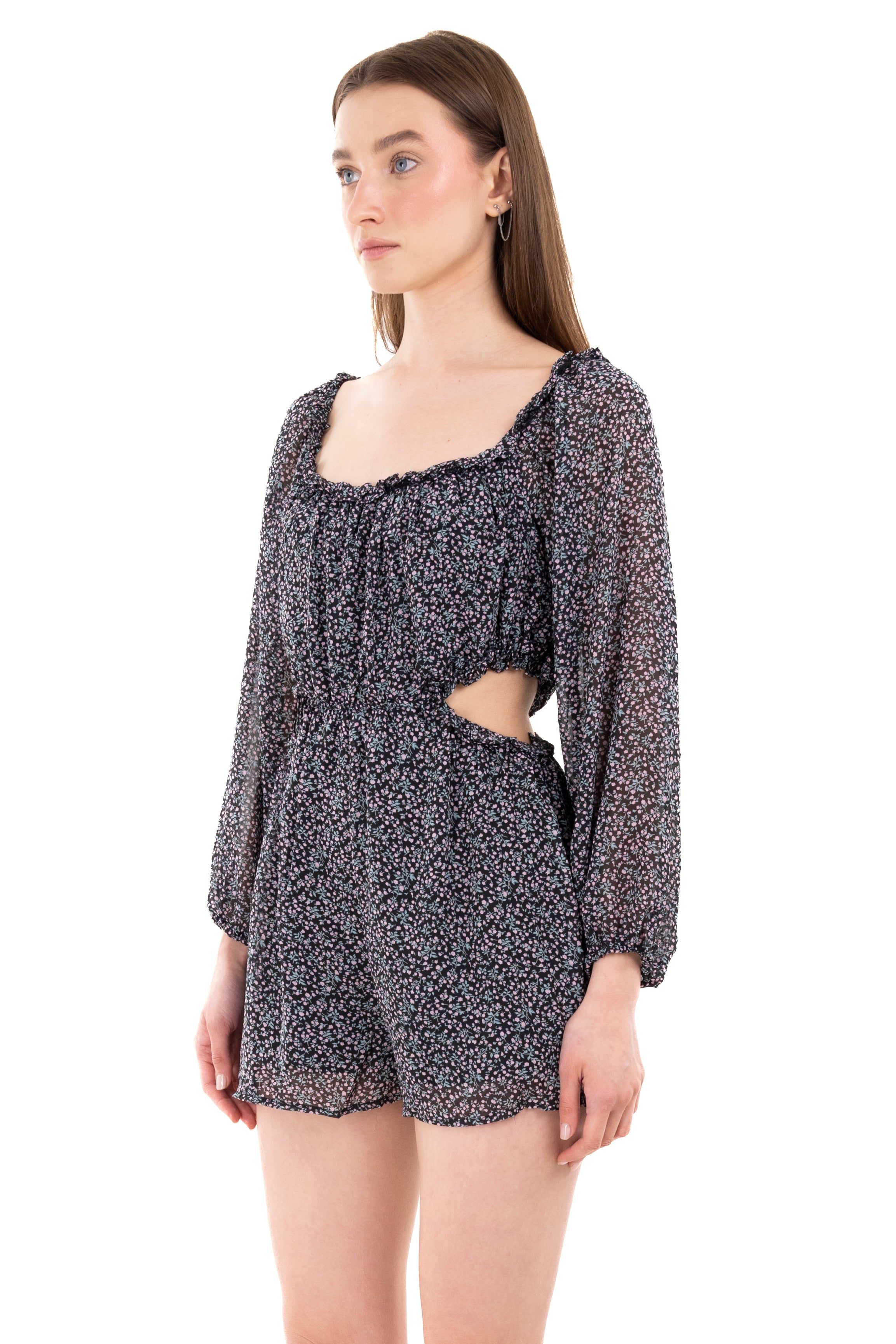 Romper abertura cintura floreado sold by Shasa product image thumbnail 3