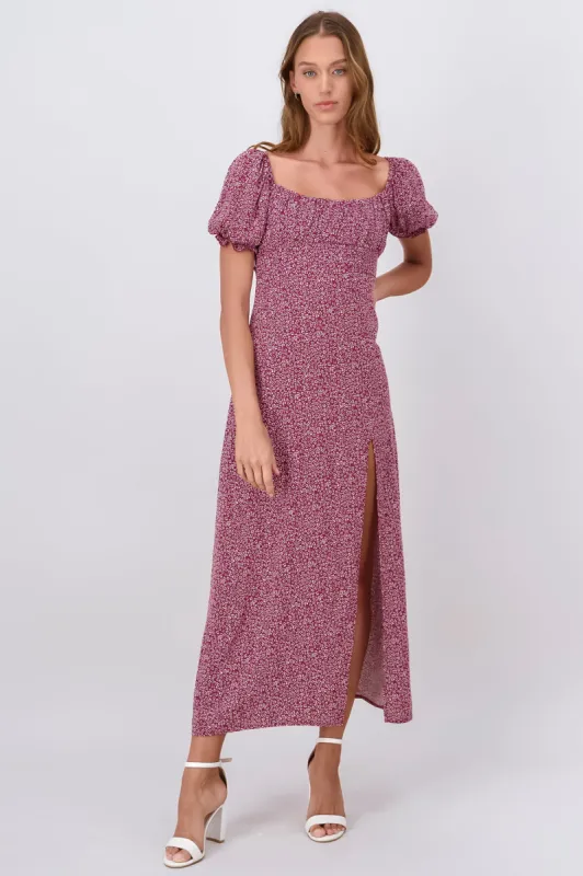 Vestido Maxi Estampado Mini Flores sold by Shasa