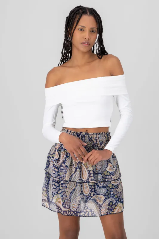 Top liso mangas off shoulder sold by Shasa
